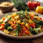 Curried vegetables with potatoes