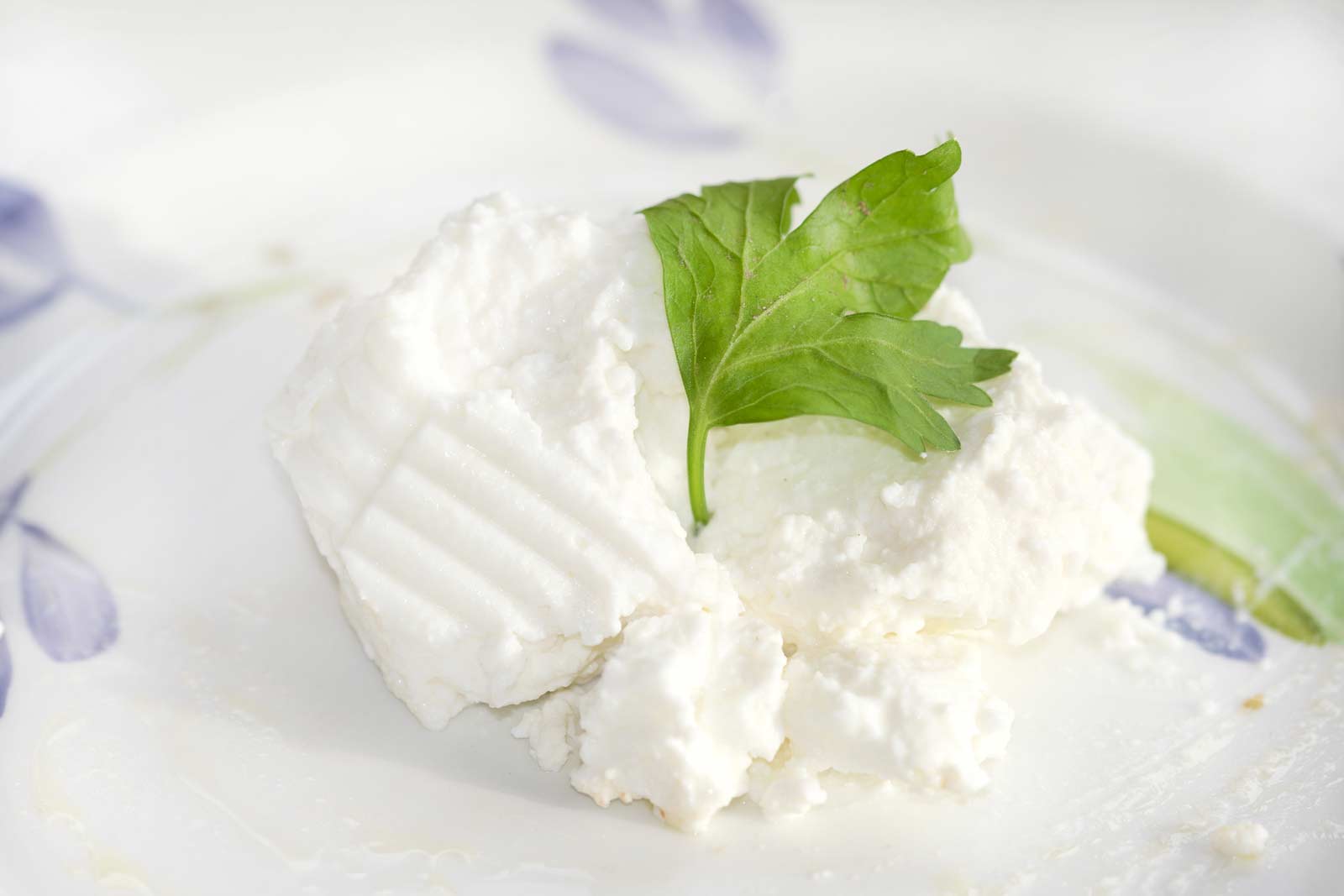 Creamy homemade ricotta cheese
