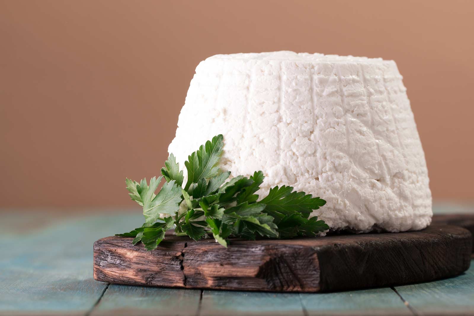 Homemade ricotta cheese Firm